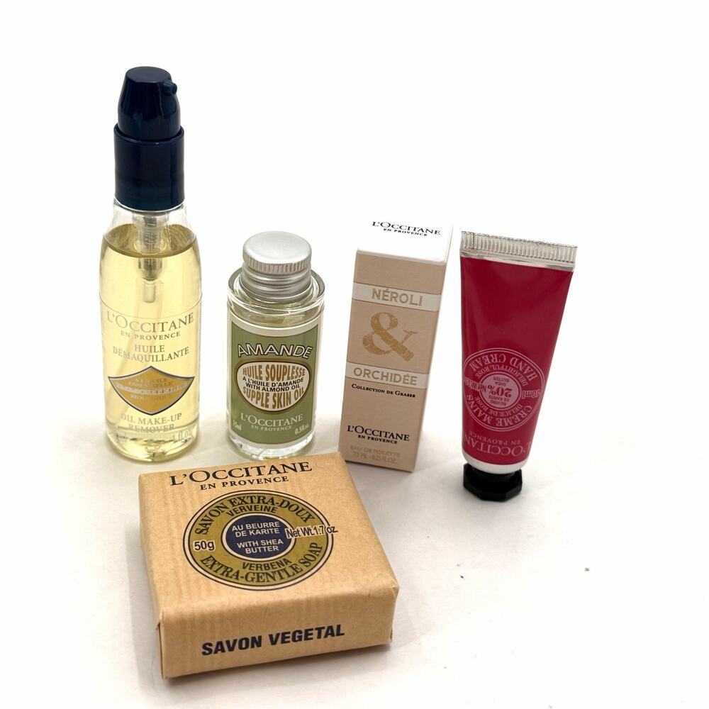 L'Occitane En Provence Travel Size 6pc Gift Set In Travel Bag - Holiday VIP - Picture 2 of 10